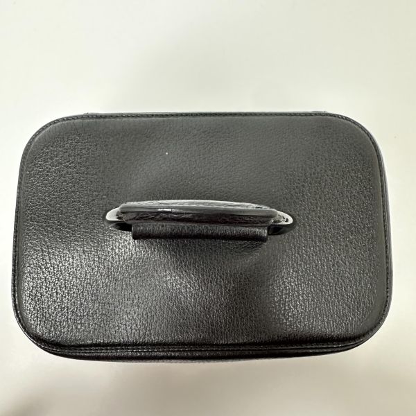 Gucci 古馳 黑色皮革化妝包 