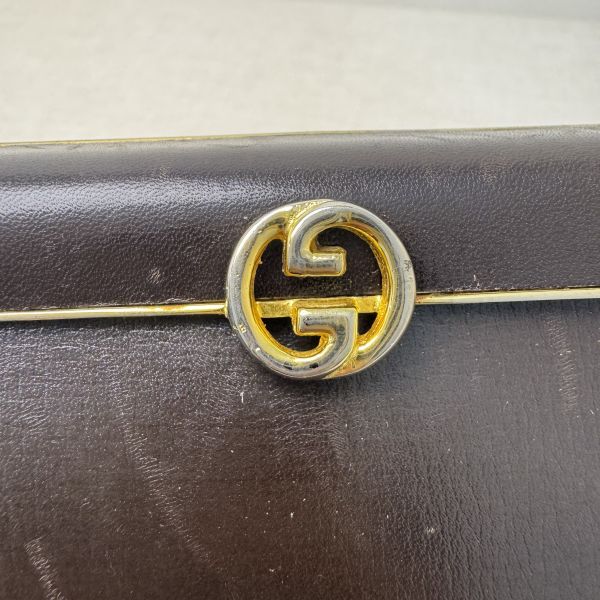 Gucci 深咖晚宴包 