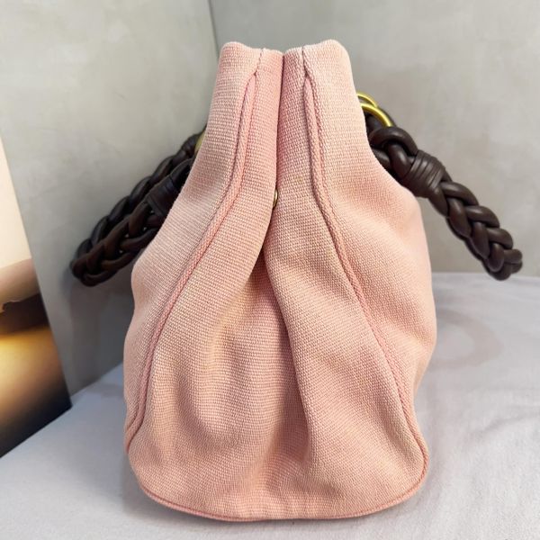 Bottega Veneta 粉紅色帆布托特包 