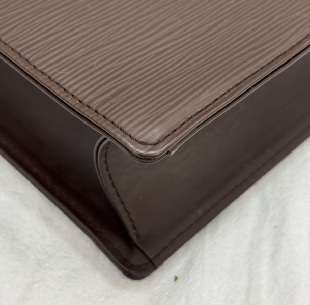Louis Vuitton Epi Sac Plat 琴譜包 咖啡色 