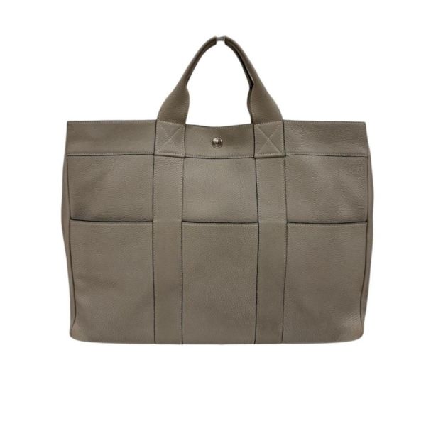 Hermès 大象灰全皮手提包 