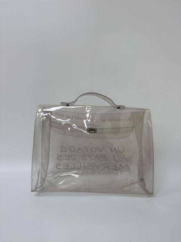 Hermès「Vinyl Kelly」透明限量包 