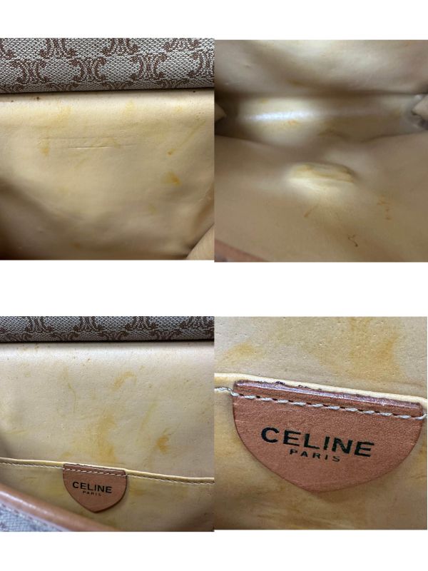 Celine 賽琳 老花帆布郵差包 