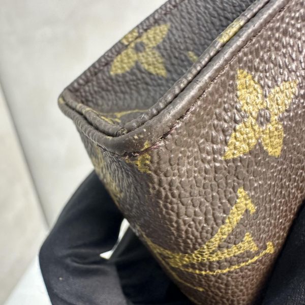 Louis Vuitton 中古老花迷你洗漱手拿包 