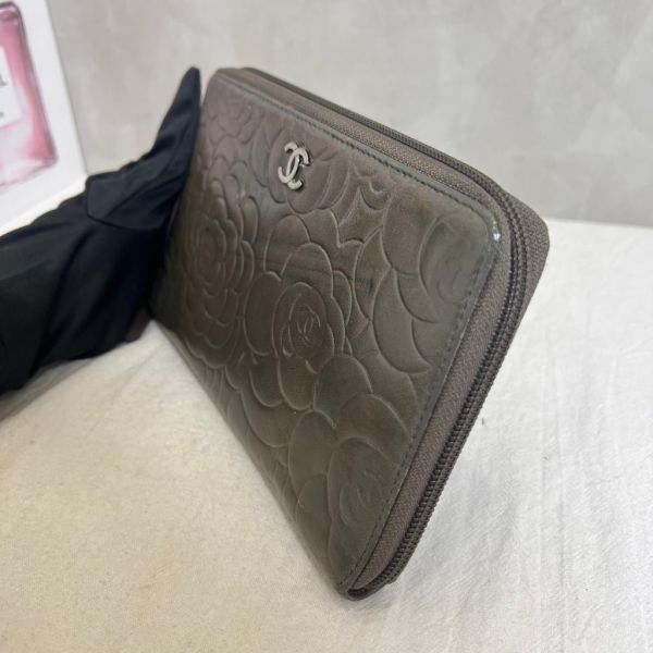 CHANEL 山茶花系列 長夾卡夾 