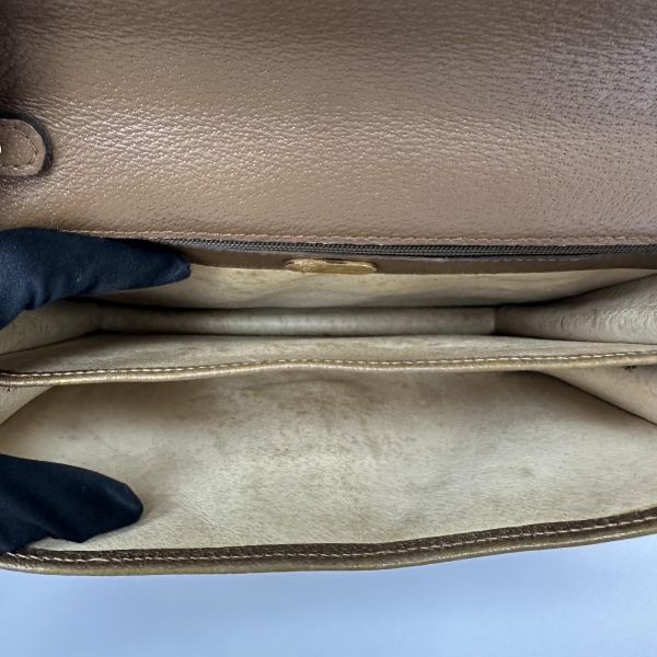 Gucci古馳 棕色復古信封包 