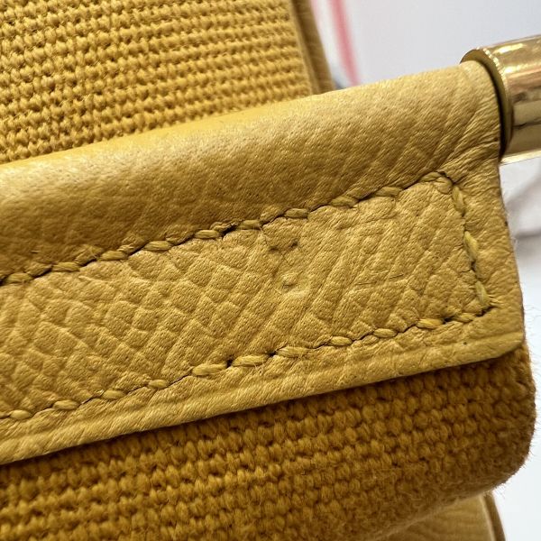 Hermès tsako黃色單肩包 