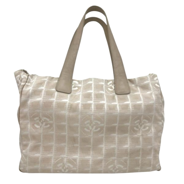 Chanel 奶茶色香奈兒冰格托特包 