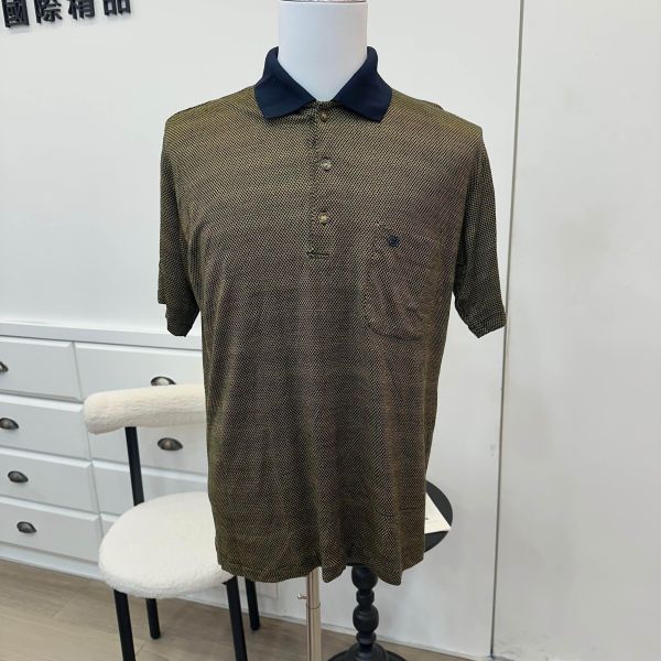 GIVENCHY 紀梵希 黑金格紋polo襯衫 