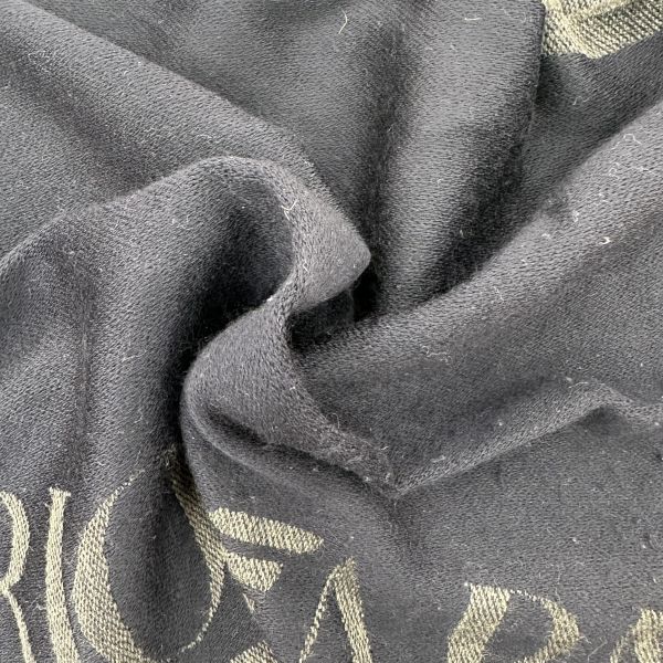 Emporio Armani 亞曼尼 提花老鷹標誌羊毛混紡圍巾 