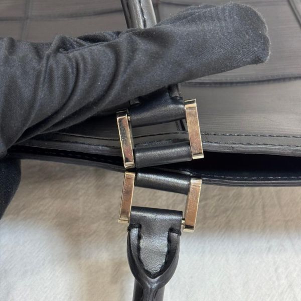 Louis Vuitton 條紋 黑色 手提 