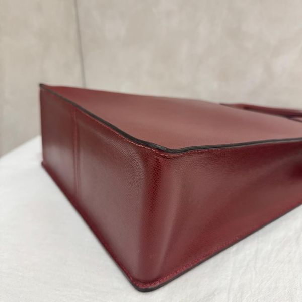 Hermès whitebus 酒紅手提托特包 
