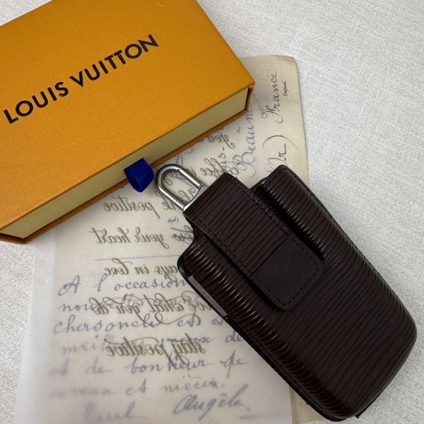 Louis Vuitton 咖啡色水波紋多功能鑰匙包 