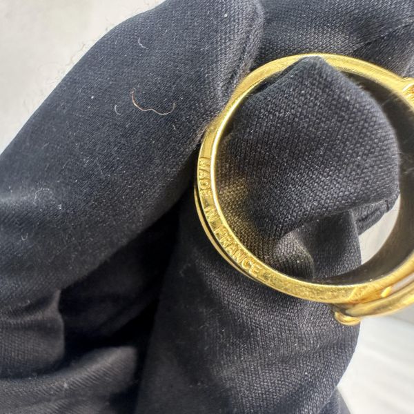 Hermes 中古 金色腰帶絲巾環 