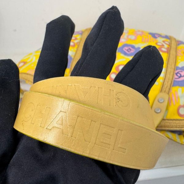 （出清特惠）Chanel 春日圖花草編沙灘包 
