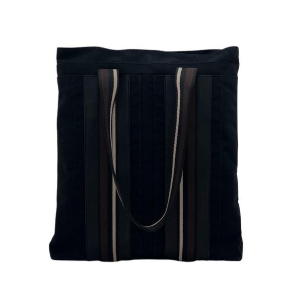 Hermès 愛馬仕 帆布拼皮購物包 