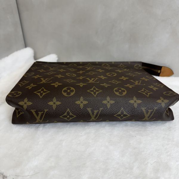 LV 老花洗漱大號手拿包 