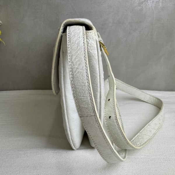 celine 鴕鳥皮古董單肩包 