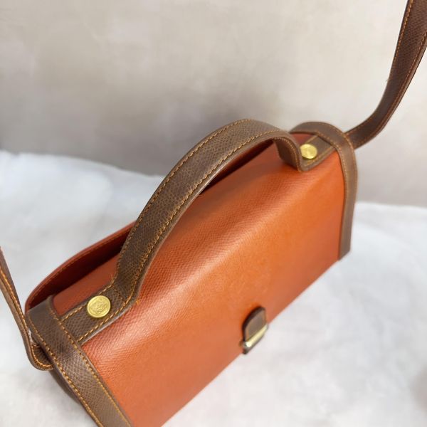 Loewe復古拼色兩用手提 肩背包 