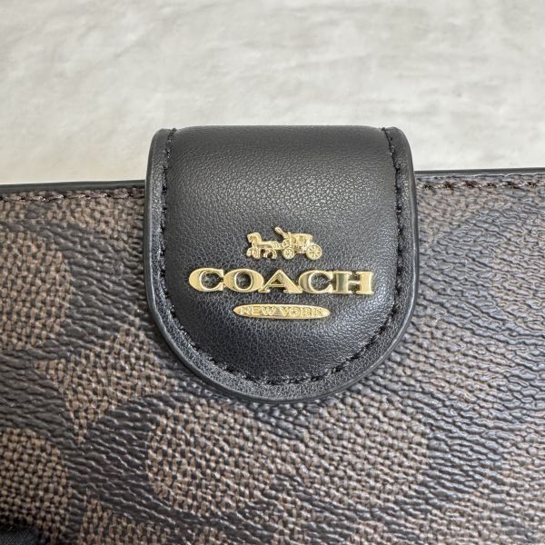 COACH 經典滿版老花中夾 
