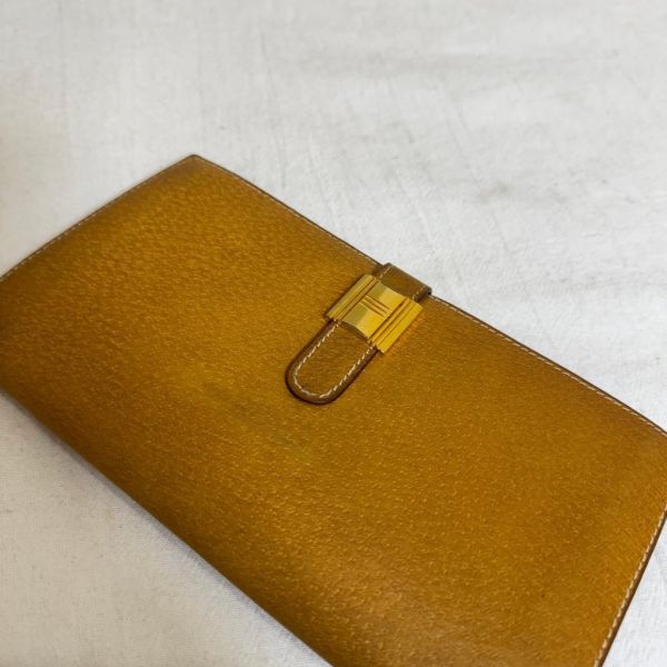 Hermès 駝色長夾 