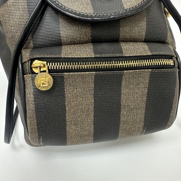 Fendi Pequin 條紋背包 