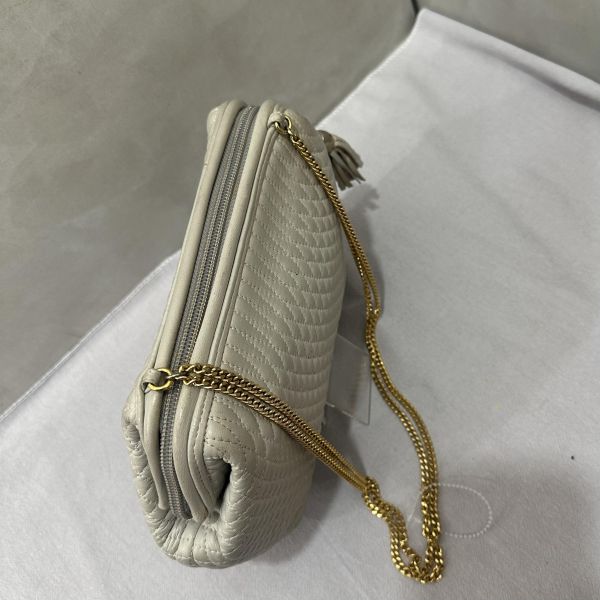 Bally古典縫皮革鏈條單肩包 