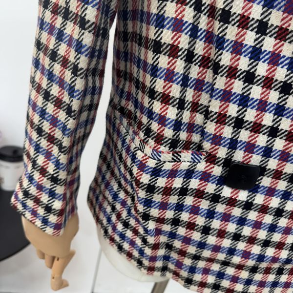 Dior 復古格紋西裝外套 