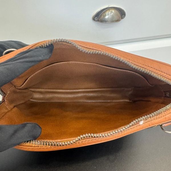 Louis Vuitton 紅皮老花方形斜背包 