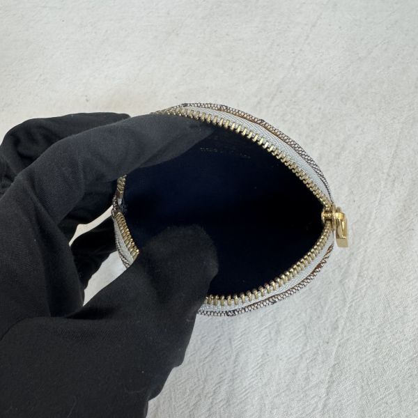 Louis Vuitton 灰色提花布零錢包 