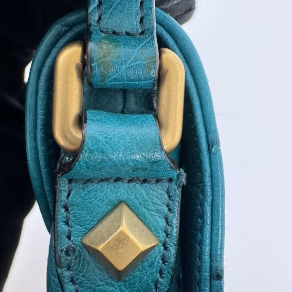 Gucci 竹節細節鴕鳥皮肩背包 