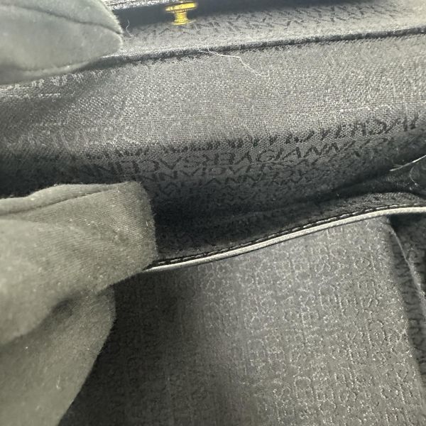 Versace Vintage 中古太陽神標誌黑色手提化妝包 