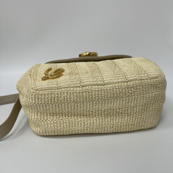 Loewe 編織拼色斜背包 