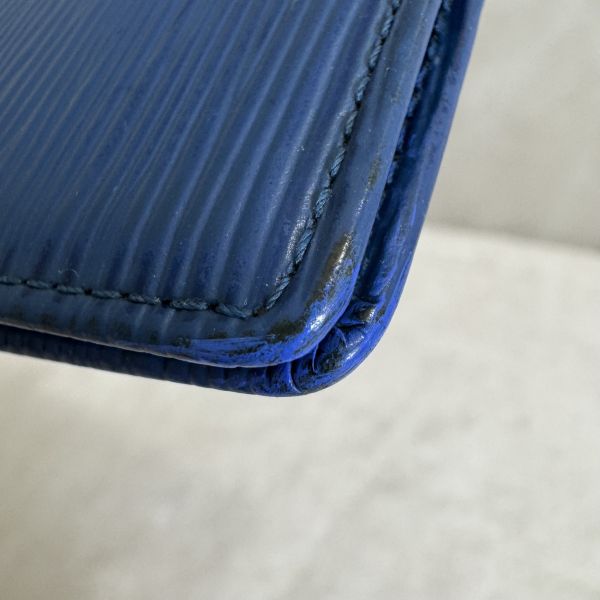 Louis Vuitton藍色水波紋長夾 