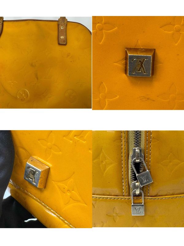 Louis Vuitton路易威登 芥末黃漆皮系列 手提包 