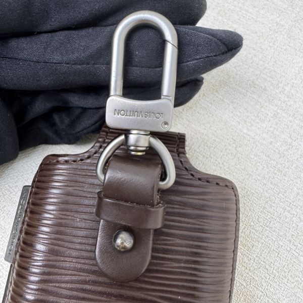 Louis Vuitton 咖啡色水波紋多功能鑰匙包 