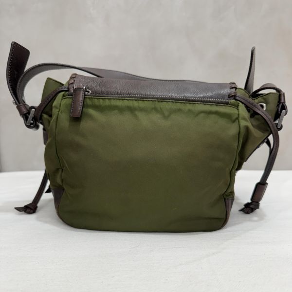 Prada 普拉達 Archive 尼龍皮革拼接郵差包 