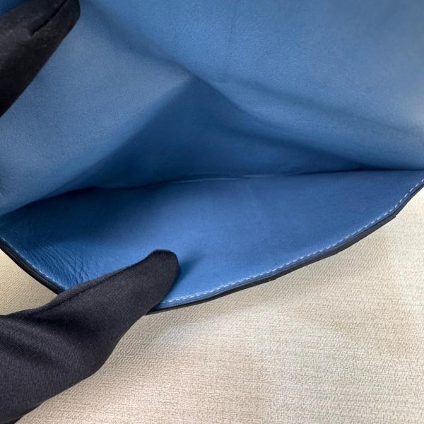 Hermès Béarn Wallet 藍色長夾 