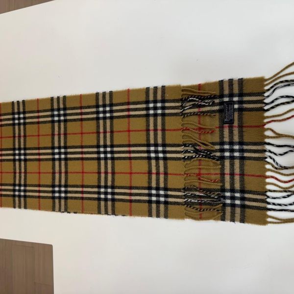 Burberry 純羊毛經典格紋圍巾 