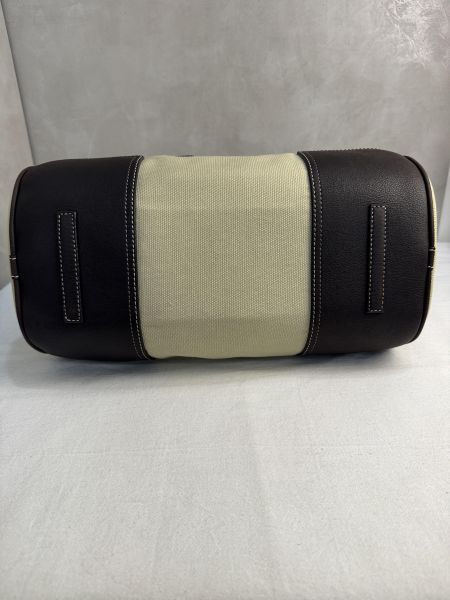 LOEWE Anagram 帆布皮革拼接波士頓包/手提包 