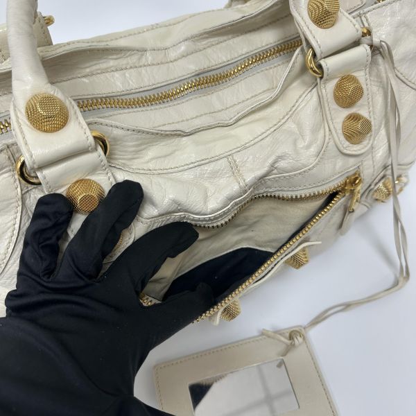 Balenciaga 白色 Giant Part Time 機車包 