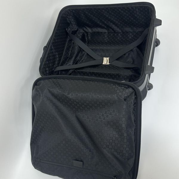 Gucci 黑色尼龍拉桿行李箱 