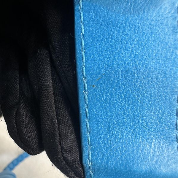 Bottega Veneta 中古藍色小編織多功能手機包 