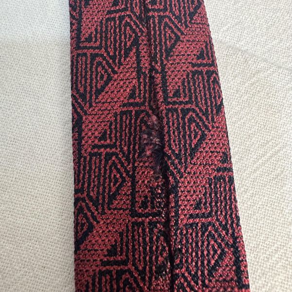 Dior Monsieur紅色 領帶 領結 絲綢（中古） 