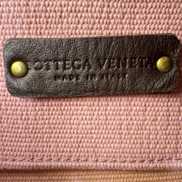 Bottega Veneta 粉紅色帆布托特包 