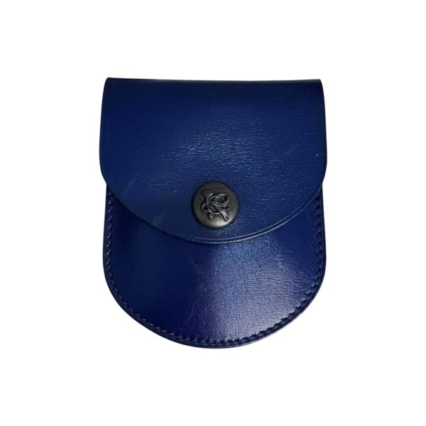 Hermès 迷你藍零錢包 