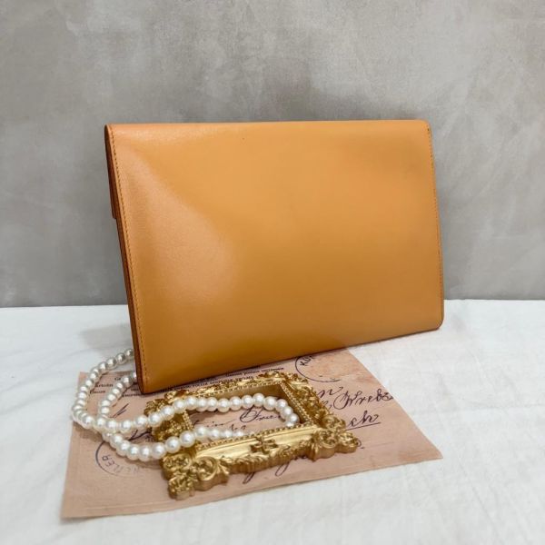 Hermès 駝色手拿包 