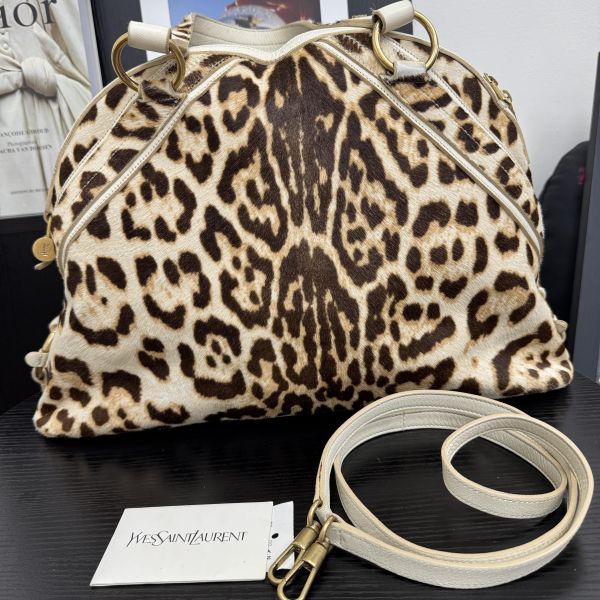Yves Saint Laurent (YSL) Muse 經典馬毛豹紋包 