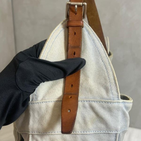 Hermès 帆布肩背包 