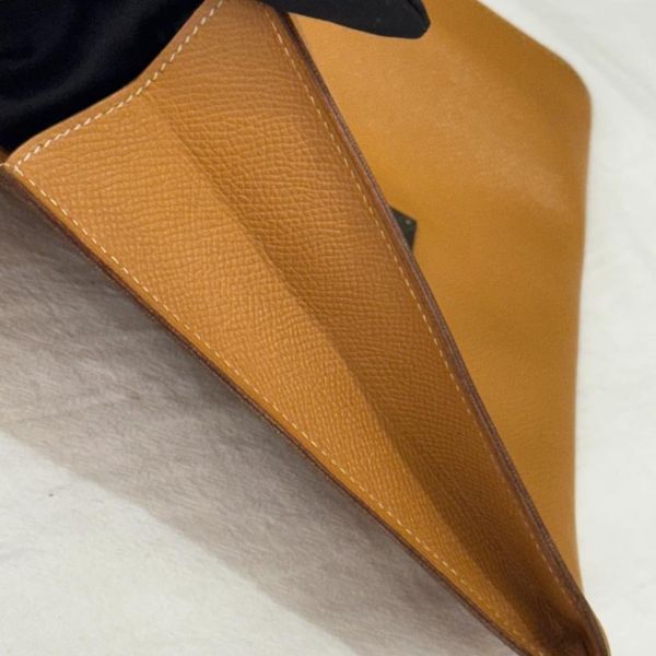 Hermès 金棕色手拿包 